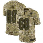 Wholesale Cheap Nike Dolphins #68 Robert Hunt Camo Men's Stitched NFL Limited 2018 Salute To Service Jersey