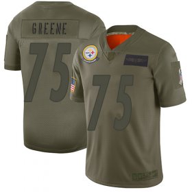 Wholesale Cheap Nike Steelers #75 Joe Greene Camo Youth Stitched NFL Limited 2019 Salute to Service Jersey