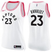 Wholesale Cheap Nike Toronto Raptors #23 Fred VanVleet White ink Women's NBA Swingman Fashion Jersey