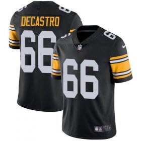 Wholesale Cheap Nike Steelers #66 David DeCastro Black Alternate Men\'s Stitched NFL Vapor Untouchable Limited Jersey