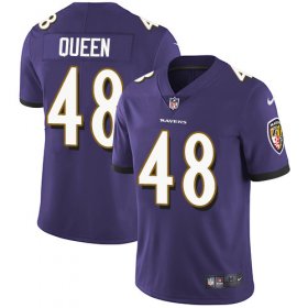 Wholesale Cheap Nike Ravens #48 Patrick Queen Purple Team Color Men\'s Stitched NFL Vapor Untouchable Limited Jersey