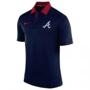 Wholesale Cheap Men's Atlanta Braves Nike Navy Authentic Collection Dri-FIT Elite Polo