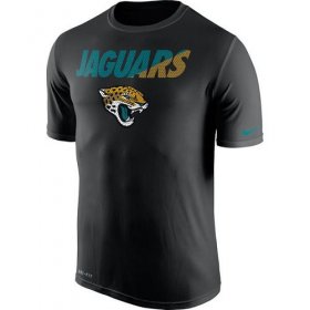 Wholesale Cheap Men\'s Jacksonville Jaguars Nike Black Legend Staff Practice Performance T-Shirt