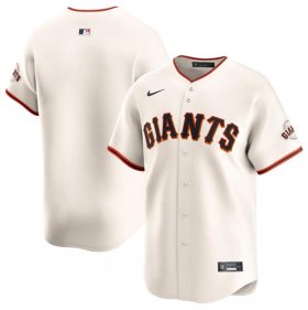Cheap Men\'s San Francisco Giants Blank Cream Home Limited Stitched Baseball Jersey