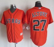 Wholesale Cheap Astros #27 Jose Altuve Orange New Cool Base Stitched MLB Jersey