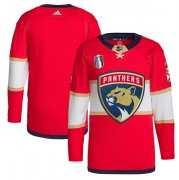 Wholesale Cheap Men's Florida Panthers Blank Red 2023 Stanley Cup Final Stitched Jersey