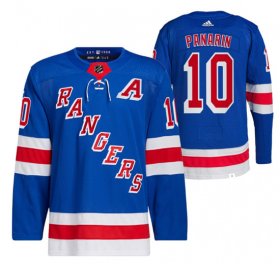Wholesale Cheap Men\'s New York Rangers #10 Artemi Panari Blue Stitched Jersey
