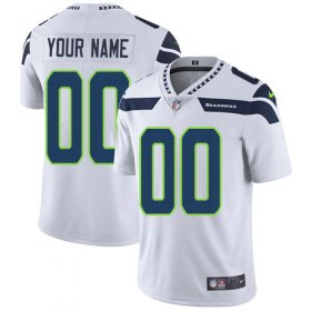 Wholesale Cheap Nike Seattle Seahawks Customized White Stitched Vapor Untouchable Limited Youth NFL Jersey