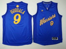 Wholesale Cheap Men\'s Golden State Warriors #9 Andre Iguodala Blue Stitched NBA Adidas Revolution 30 Swingman Jersey