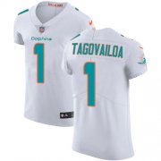 Wholesale Cheap Nike Dolphins #1 Tua Tagovailoa White Men's Stitched NFL New Elite Jersey