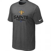 Wholesale Cheap Nike New Orleans Saints Big & Tall Critical Victory NFL T-Shirt Dark Grey