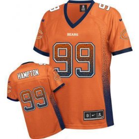 Wholesale Cheap Nike Bears #99 Dan Hampton Orange Alternate Women\'s Stitched NFL Elite Drift Fashion Jersey