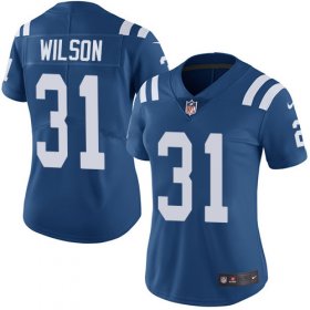 Wholesale Cheap Nike Colts #31 Quincy Wilson Royal Blue Team Color Women\'s Stitched NFL Vapor Untouchable Limited Jersey