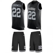 Wholesale Cheap Nike Raiders #22 Isaiah Crowell Black Team Color Men's Stitched NFL Limited Tank Top Suit Jersey
