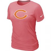 Wholesale Cheap Women's Nike Chicago Bears Pink Logo T-Shirt