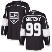 Wholesale Cheap Adidas Kings #99 Wayne Gretzky Black Home Authentic Stitched Youth NHL Jersey