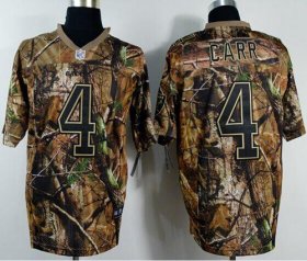 Wholesale Cheap Nike Raiders #4 Derek Carr Camo Men\'s Stitched NFL Realtree Elite Jersey