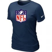 Wholesale Cheap Women's Nike NFL Logo NFL T-Shirt Dark Blue