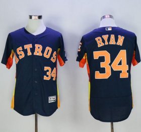 Wholesale Cheap Astros #34 Nolan Ryan Navy Blue Flexbase Authentic Collection Stitched MLB Jersey