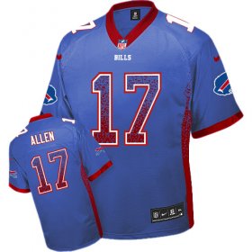 Wholesale Cheap Nike Bills #17 Josh Allen Royal Blue Team Color Men\'s Stitched NFL Elite Drift Fashion Jersey