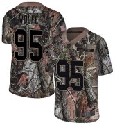 Wholesale Cheap Nike Broncos #95 Derek Wolfe Camo Men's Stitched NFL Limited Rush Realtree Jersey