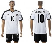 Wholesale Cheap Austria #10 Junuzovic White Away Soccer Country Jersey