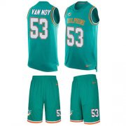 Wholesale Cheap Nike Dolphins #53 Kyle Van Noy Aqua Green Team Color Men's Stitched NFL Limited Tank Top Suit Jersey