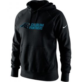 Wholesale Cheap Men\'s Carolina Panthers Nike Black Lockup Pullover Hoodie