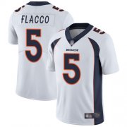 Wholesale Cheap Nike Broncos #5 Joe Flacco White Men's Stitched NFL Vapor Untouchable Limited Jersey