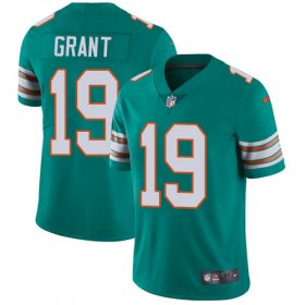 Wholesale Cheap Nike Dolphins #19 Jakeem Grant Aqua Green Alternate Men\'s Stitched NFL Vapor Untouchable Limited Jersey