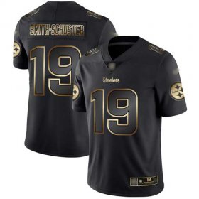 Wholesale Cheap Nike Steelers #19 JuJu Smith-Schuster Black/Gold Men\'s Stitched NFL Vapor Untouchable Limited Jersey
