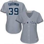 Wholesale Cheap Yankees #39 Mike Tauchman Grey Road Women's Stitched MLB Jersey