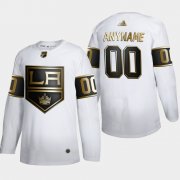 Wholesale Cheap Los Angeles Kings Custom Men's Adidas White Golden Edition Limited Stitched NHL Jersey