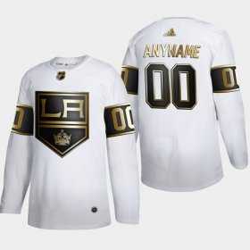 Wholesale Cheap Los Angeles Kings Custom Men\'s Adidas White Golden Edition Limited Stitched NHL Jersey