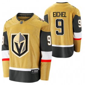 Wholesale Cheap Men\'s Vegas Golden Knights 9 Jack Eichel Alternate Gold Authentic Player NHL Jersey