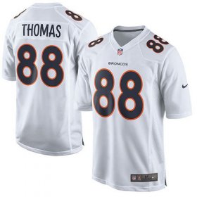 Wholesale Cheap Nike Broncos #88 Demaryius Thomas White Men\'s Stitched NFL Game Event Jersey