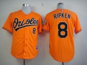 Wholesale Cheap Orioles #8 Cal Ripken Orange Cool Base Stitched MLB Jersey