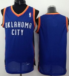 Wholesale Cheap Oklahoma City Thunder Blank Blue Swingman Jersey