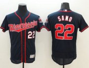 Wholesale Cheap Twins #22 Miguel Sano Navy Blue Flexbase Authentic Collection Stitched MLB Jersey