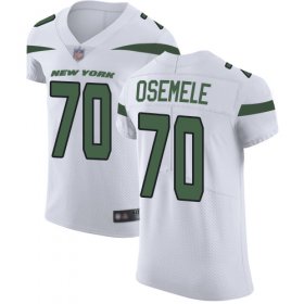Wholesale Cheap Nike Jets #70 Kelechi Osemele White Men\'s Stitched NFL Vapor Untouchable Elite Jersey