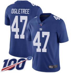 Wholesale Cheap Nike Giants #47 Alec Ogletree Royal Blue Team Color Men\'s Stitched NFL 100th Season Vapor Limited Jersey