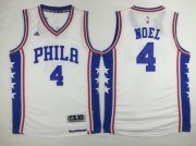 Wholesale Cheap Men's Philadelphia 76ers #4 Nerlens Noel Revolution 30 Swingman 2015-16 White Jersey