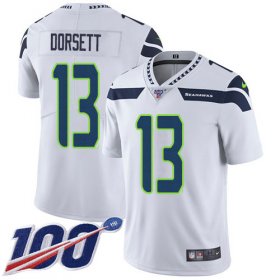 Wholesale Cheap Nike Seahawks #13 Phillip Dorsett White Men\'s Stitched NFL 100th Season Vapor Untouchable Limited Jersey