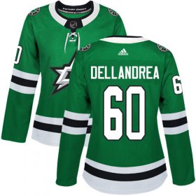 Cheap Adidas Stars #60 Ty Dellandrea Green Home Authentic Women\'s Stitched NHL Jersey