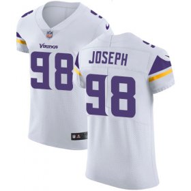 Wholesale Cheap Nike Vikings #98 Linval Joseph White Men\'s Stitched NFL Vapor Untouchable Elite Jersey