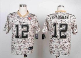Wholesale Cheap Nike Steelers #12 Terry Bradshaw Camo Men\'s Stitched NFL Elite USMC Jersey