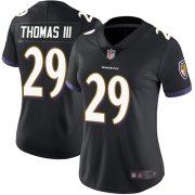 Wholesale Cheap Nike Ravens #29 Earl Thomas III Black Alternate Women's Stitched NFL Vapor Untouchable Limited Jersey