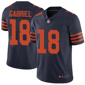 Wholesale Cheap Nike Bears #18 Taylor Gabriel Navy Blue Alternate Men\'s Stitched NFL Vapor Untouchable Limited Jersey