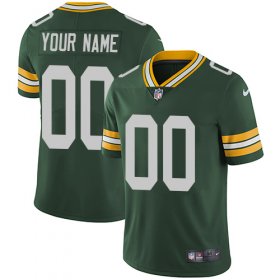 Wholesale Cheap Nike Green Bay Packers Customized Green Team Color Stitched Vapor Untouchable Limited Men\'s NFL Jersey