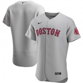 Wholesale Cheap Boston Red Sox Men\'s Nike Gray Road 2020 Authentic Official Team MLB Jersey